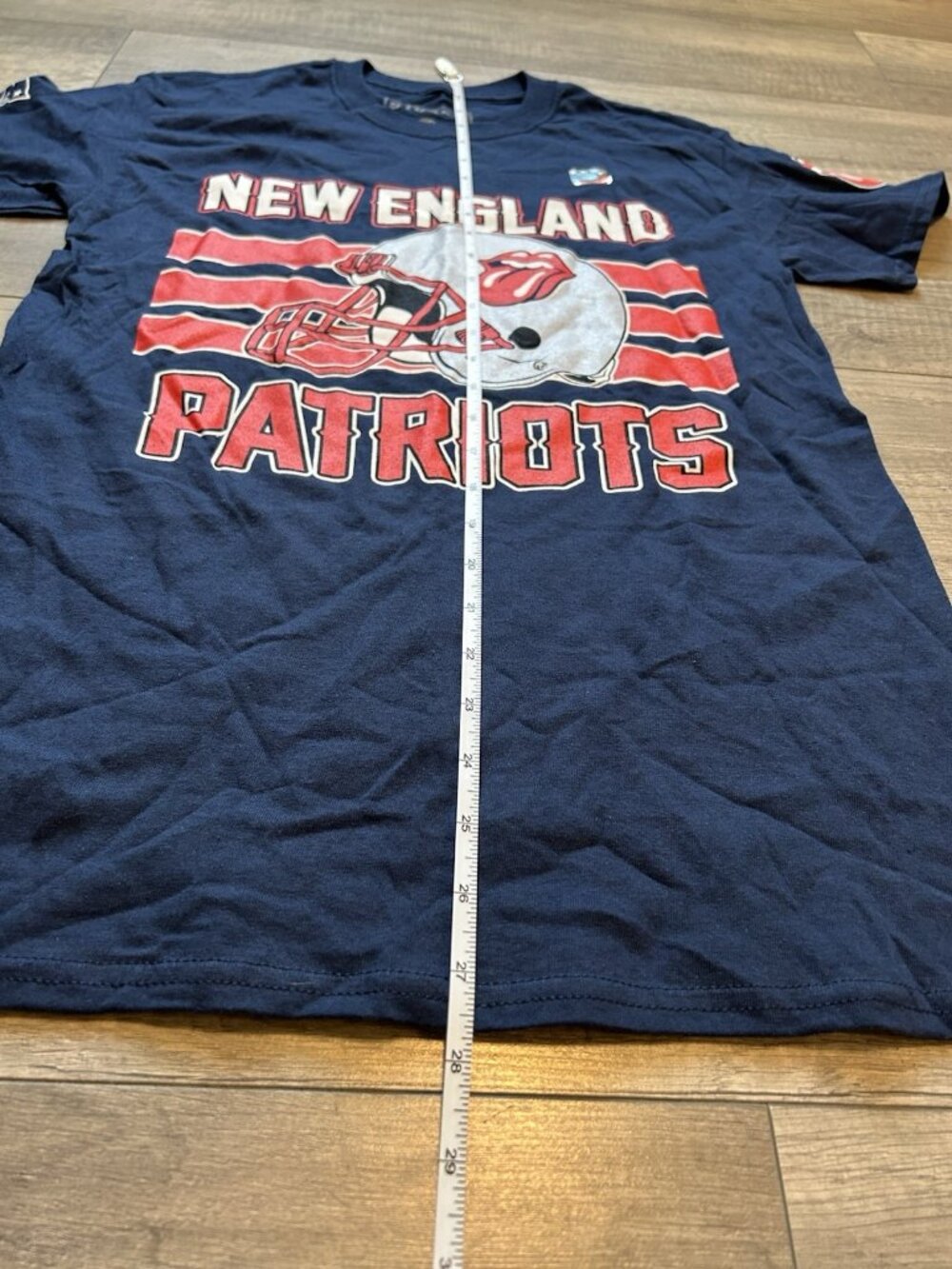 Rolling Stones x New England Patriots 2019 No Filter Tour T-shirt Men’s Sz Small - Picture 10 of 15